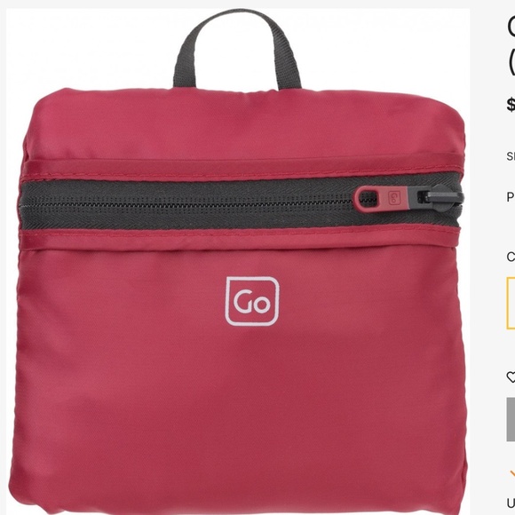 💐GO Travel XTra Foldable Backpack Red - Picture 2 of 8